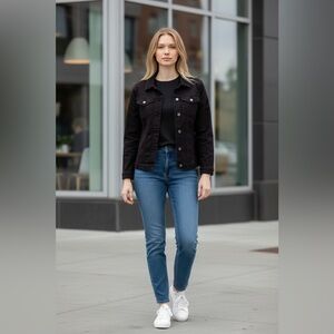 Croft & Barrow Black Jean Jacket